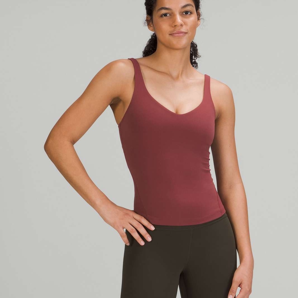Lululemon Align Waist Length Tank SZ 6 Maroon